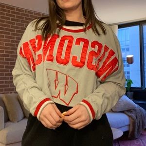 Victoria’s Secret Collegiate Badger’s Cropped Crewneck